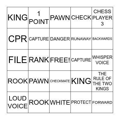 CHESS BINGO! Bingo Card