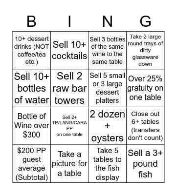 AVRA MADISON BINGO Card