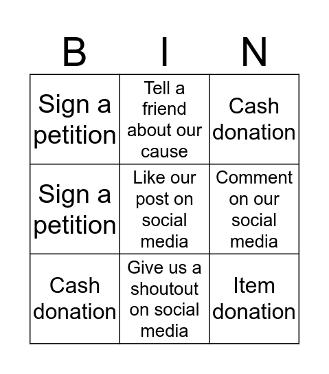 Bingo Card