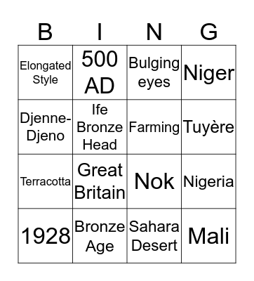 Iron Age/Noks Bingo Card