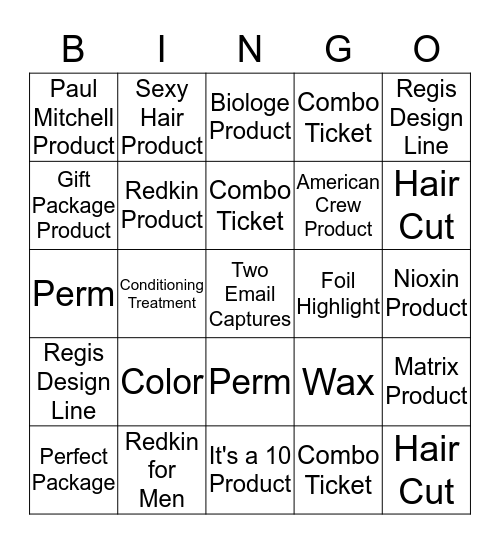 Smart Style Bingo Card