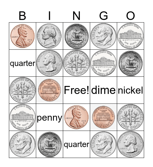 COIN BINGO Card