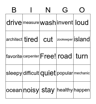 bingo time Bingo Card