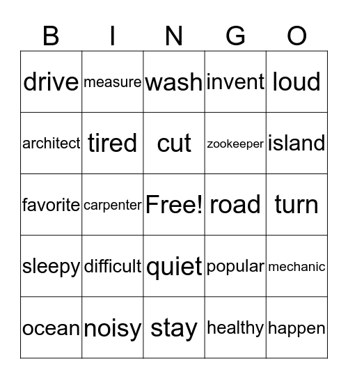 bingo time Bingo Card