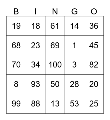 RAKA IT Party Bingo Card