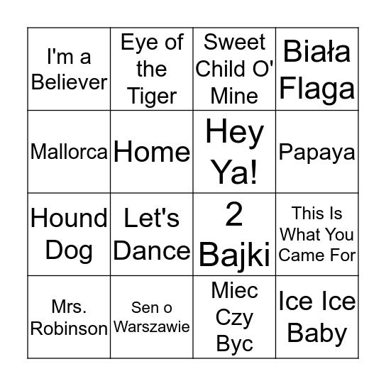 Bingo T1 Bingo Card