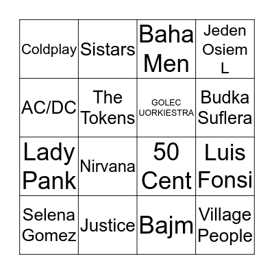 Bingo A2 Bingo Card