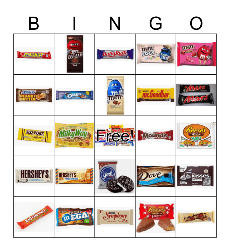 SWEET TOOTH Bingo Card