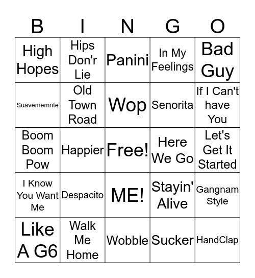 District Bingo Round 1 Bingo Card