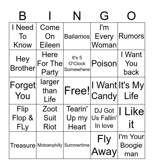 District bingo Round 5 Bingo Card