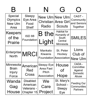 3M Gives BINGO Card