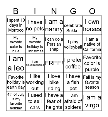 Team Build Bingo Card