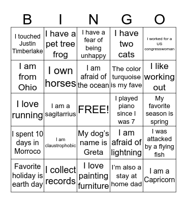 Team Build Bingo Card
