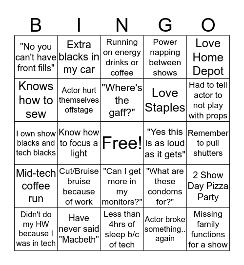 TECH BINGO Card