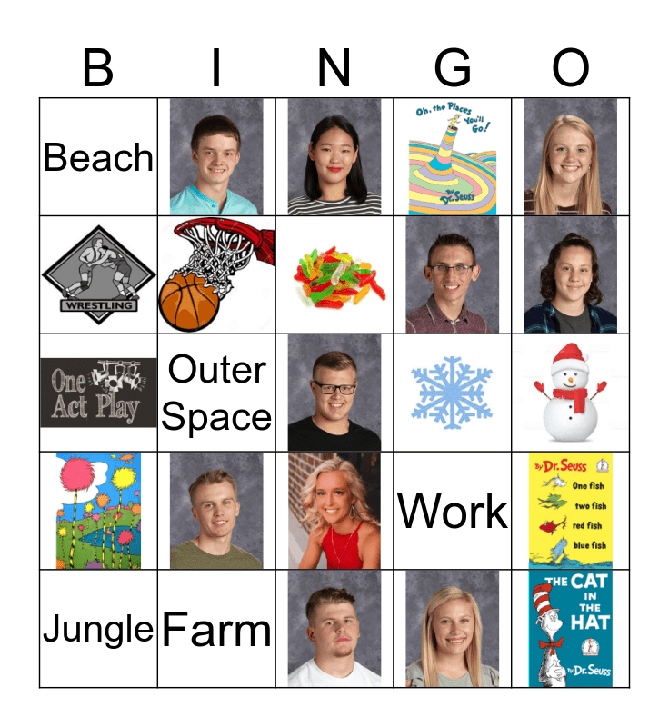 Sno Dayz Schoolwide BINGO Card