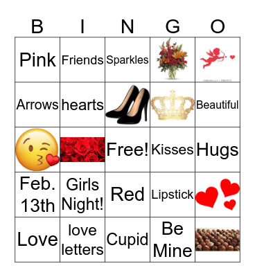 Galentines Bingo Card