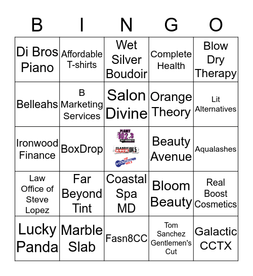 SHOPLOCALCC Bingo Card