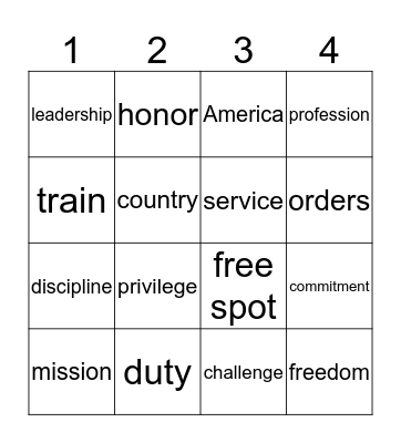 BINGO Card