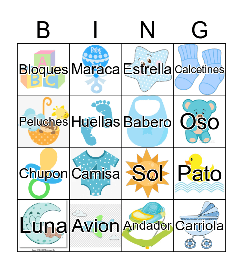 It's A Boy! Bingo Card