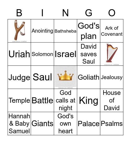 Life of David Bingo Card