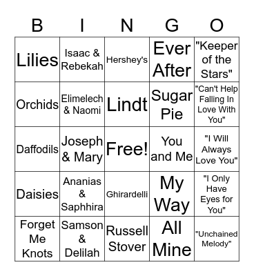 VALENTINE'S DAY Bingo Card