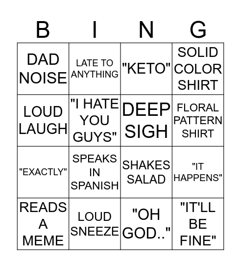 NANDO BINGO Card