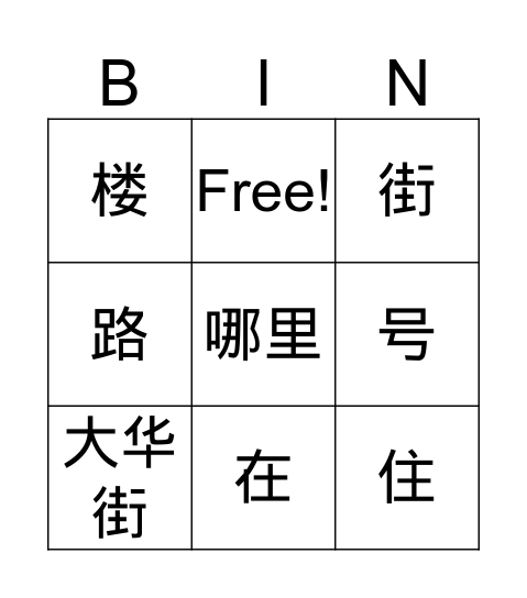 reader 第七课 Bingo Card