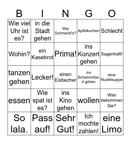 Kapitel 6-Plane Machen Bingo Card