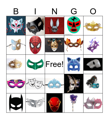 Masquerade Bingo Card