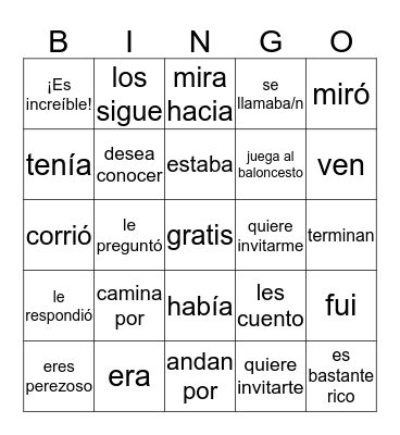 LA LOTERIA 6.1- 6.2 Bingo Card