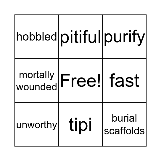 Bingo Card