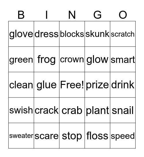 Blends BINGO Card