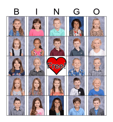 Valentine's Day Bingo Card