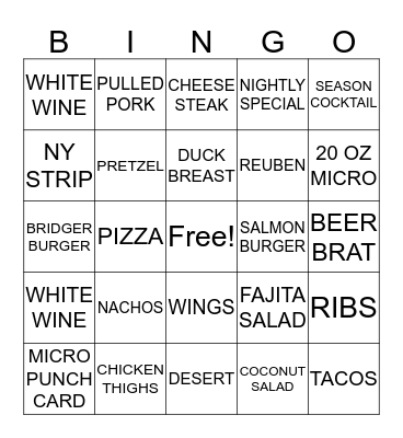 SMP Server Bingo Card