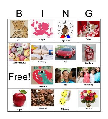 Valentine's Day Bingo Card