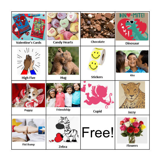 Valentine's Day Bingo Card