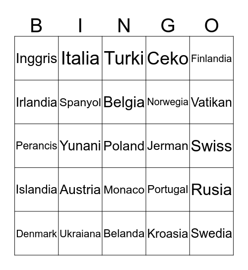 Hangy❣ Bingo Card