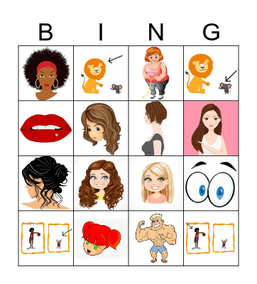 Physical Description Bingo Card