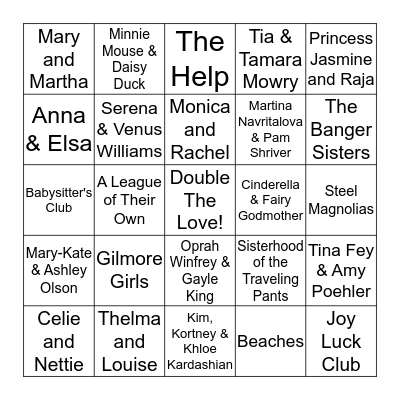 Mateja & Morgan: Double the Love Bingo Card