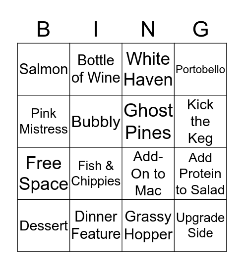Commons Bingo Card