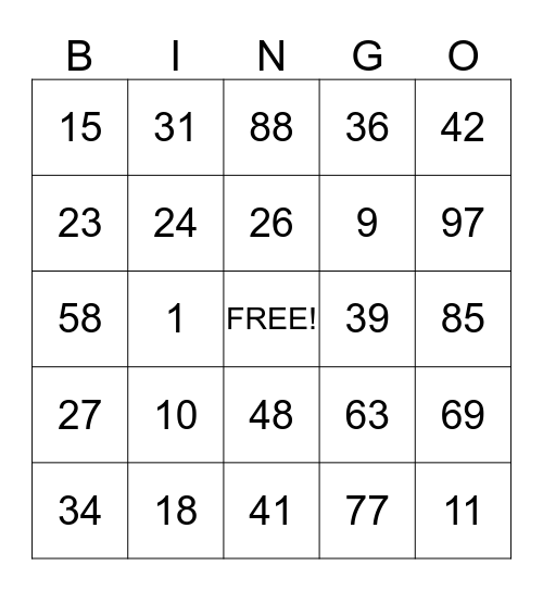 1ST EAGLES SCOUT GROUP Bingo Card