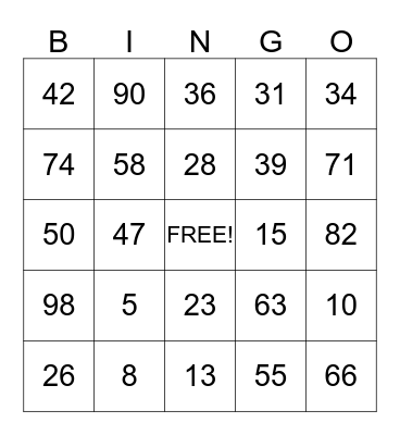 1ST EAGLES SCOUT GROUP Bingo Card