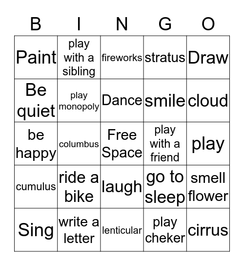 Bingo Card