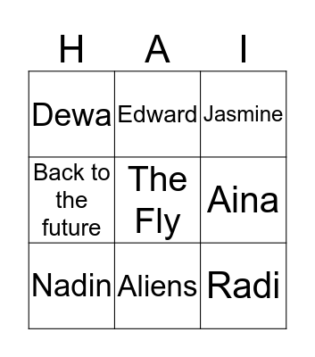 Bang Megan Demec Bingo Card