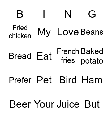Bingo Card