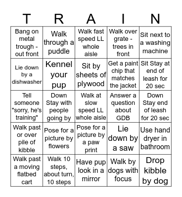 Home Depot Bingo Card