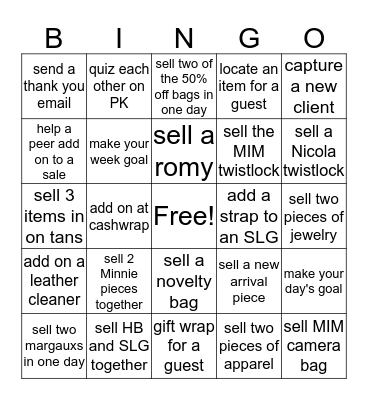 here we go again Bingo Card