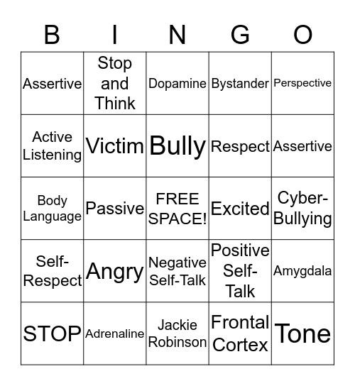 Review BINGO Card