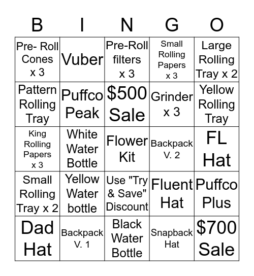 Fluent Curator Bingo Card