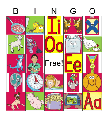 Phoneme and Word Building Bingo Card